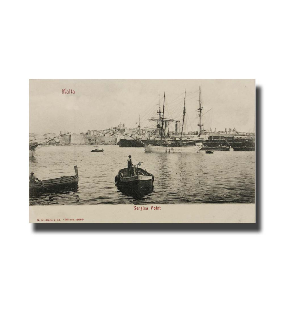 Malta Postcard G.Modiano  Senglea Point 6669 UPU Unused Undivided Back