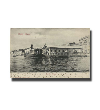 Malta Postcard G.Modiano  Landing Place Sliema 6674 UPU Used Undivided Back