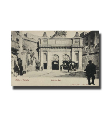 Malta Postcard G.Modiano  Victoria Gate 6676 UPU Unused Undivided Back