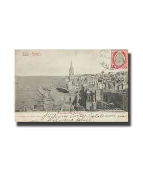 Malta Postcard G.Modiano Marsamuscetto Harbour 6679 UPU Used Undivided Back