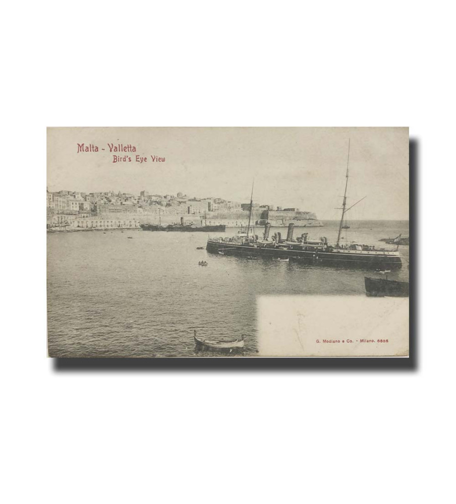 Malta Postcard G.Modiano Bird's Eye 6686 UPU Unused Undivided Back