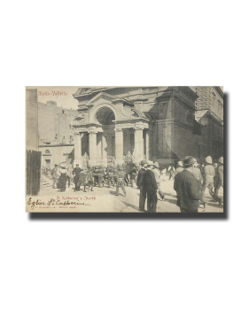 Malta Postcard G. Modiano St. Katharine's Church 6689 UPU Used Undivided Back