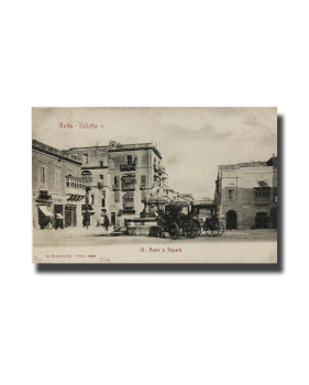 Malta Postcard G. Modiano St. Anna's Square 6690 UPU Used Undivided Back