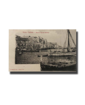 Malta Postcard G. Modiano Marina Grand Harbour 6707 UPU Unused Undivided Back