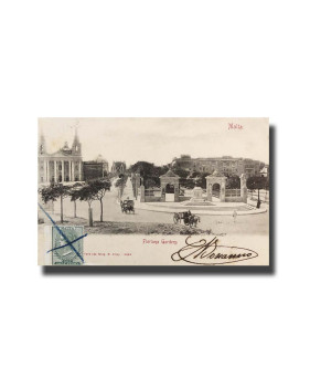 Malta Postcard G. Modiano Floriana Gardens 3434 UPU Used Undivided Back