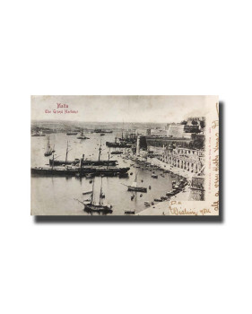 Malta Postcard G. Modiano The Grand Harbour 3439 UPU Used Undivided Back