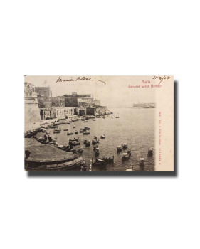 Malta Postcard G. Modiano Entrance Grand Harbour 3440 UPU Used Undivided Back