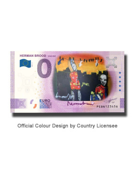 0 Euro Souvenir Banknote Herman Brood Colour Netherlands PEBN 2021-2