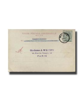 Malta Postcard G. Modiano Admiralty House 3525 UPU 1902 Used Undivided Back