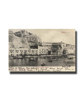 Malta Postcard G. Modiano Marine Custom House 3539 UPU Used Undivided Back