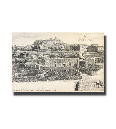 Malta Postcard G. Modiano Victoria City Gozo 3542 UPU Unused Undivided Back