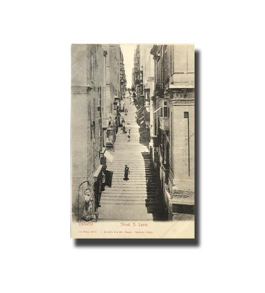 Malta Postcard G. Modiano Strada St. Lucia 13265 UPU Unused Undivided Back