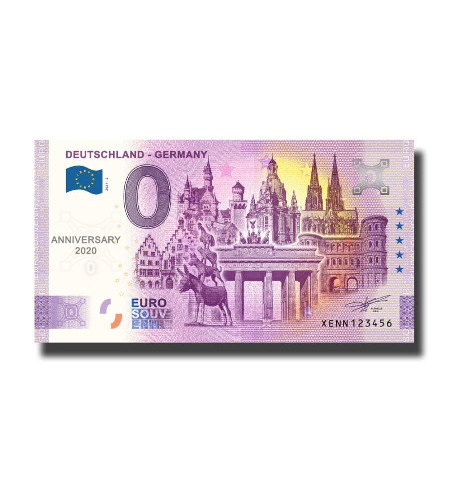 Anniversary 0 Euro Souvenir Banknote Deutschland Germany XENN 2021-2