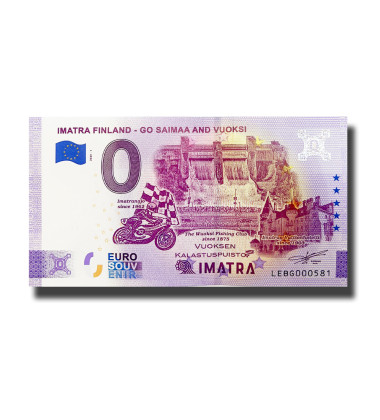 0 Euro Souvenir Banknote Imatra Finland LEBG 2020-1