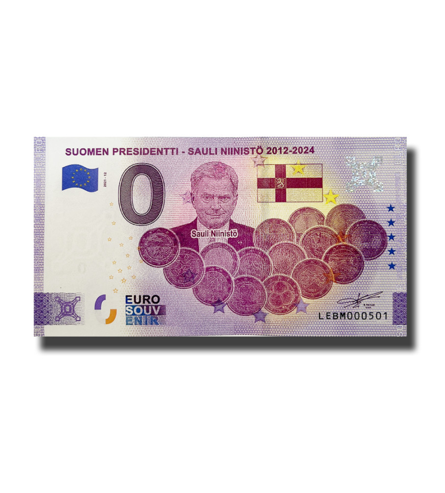 0 Euro Souvenir Banknote Suomen Presidenti - Sauli Niinisto 2012-2024 Finland LEBM 2021-12