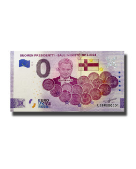 0 Euro Souvenir Banknote Suomen Presidenti - Sauli Niinisto 2012-2024 Finland LEBM 2021-12