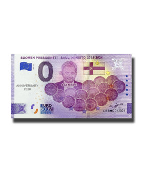 Anniversary 0 Euro Souvenir Banknote Suomen Presidenti - Sauli Niinisto 2012-2024 Finland LEBM 2021-12