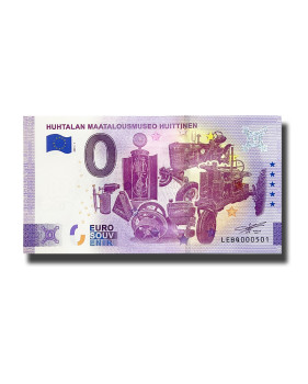 0 Euro Souvenir Banknote Huhtalan Maatakiusmuseo Huittinen Finland LEBQ 2021-1