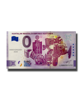 Anniversary 0 Euro Souvenir Banknote Huhtalan Maatakiusmuseo Huittinen Finland LEBQ 2021-1