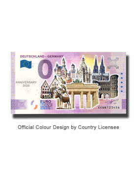 Anniversary 0 Euro Souvenir Banknote Deutschland Colour Germany XENN 2021-2