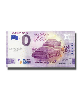 Anniversary 0 Euro Souvenir Banknote Carrera 964 RS Switzerland RSCH 2021-1