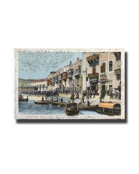 Malta Postcard Vincenzo Galea Landing Place Marina Used With Stamp Undivided Back