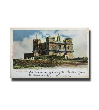 Malta Postcard Vincenzo Galea Selmun Palace Used With Stamp Undivided Back