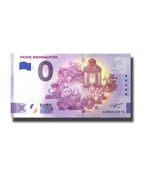 0 Euro Souvenir Banknote Frohe Weihnachten Germany XERH 2021-1