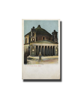 Malta Postcard Vincenzo Galea The Rotunda Unused Undivided Back Signed