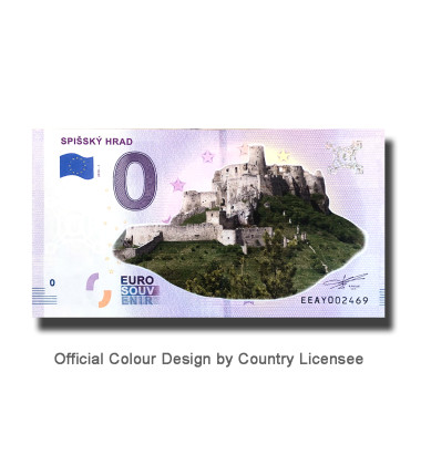 0 Euro Souvenir Banknote Spissky Hrad Colour Slovakia EEAY 2018-1
