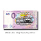 0 Pound Banknote DMC Delorean Anniversary Colour United Kingdom GBAB 2021-1