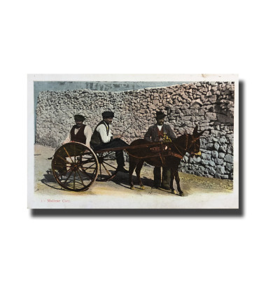 Malta Postcard Vincenzo Galea Maltese Cart New Unappropriated Undivided Back