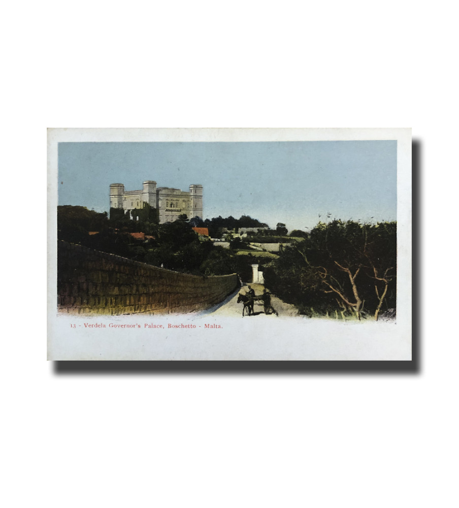 Malta Postcard Vincenzo Galea Verdela Palace New Unappropriated Undivided Back