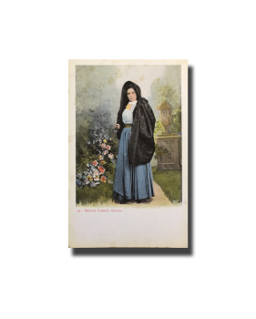 Malta Postcard Vincenzo Galea Country Woman New Unappropriated Undivided Back