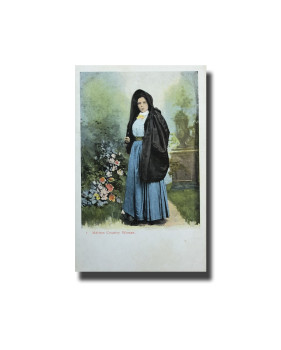 Malta Postcard Vincenzo Galea Country Woman New Unappropriated Undivided Back V2