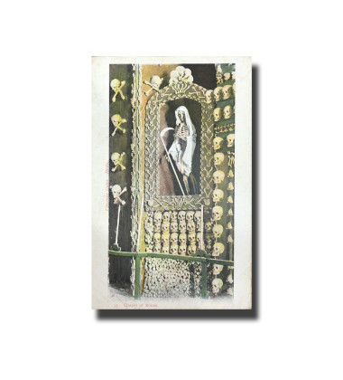 Malta Postcard Vincenzo Galea Chapel of Bones New Unappropriated Undivided Back