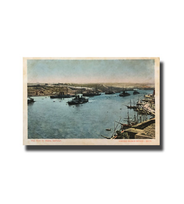 Malta Postcard Vincenzo Galea Di Antonio The Fleet in Harbour New Undivided Back