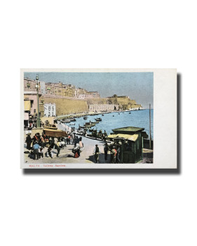 Malta Postcard Vincenzo Galea Valletta Barriera Unused Undivided Back