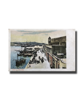 Malta Postcard Vincenzo Galea The Quay Unused Undivided Back