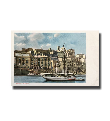 Malta Postcard Vincenzo Galea Senglea Unused Undivided Back