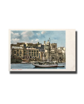 Malta Postcard Vincenzo Galea Senglea Unused Undivided Back