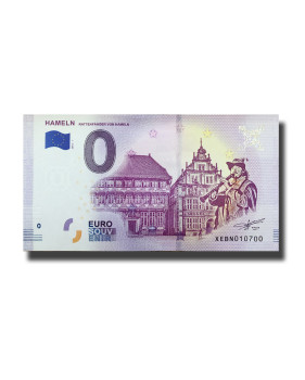 0 Euro Souvenir Banknote Hameln Germany XEBN 2018-1