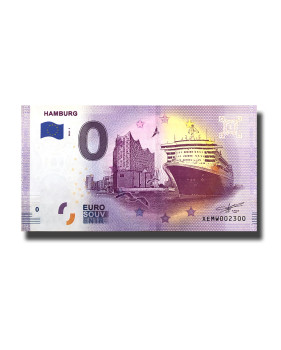 0 Euro Souvenir Banknote Hamburg Germany XEMW 2020-1