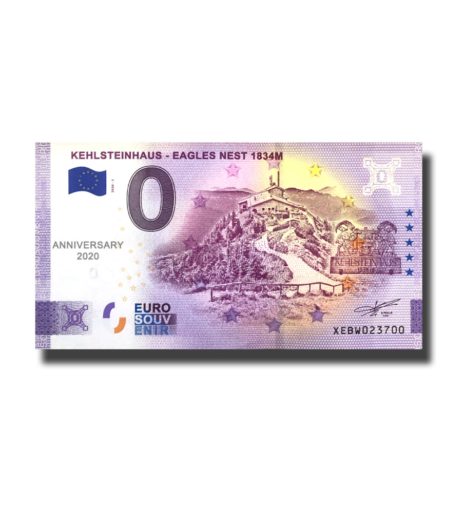 Anniversary 0 Euro Souvenir Banknote Kehlsteinhaus Germany XEBW 2020-1
