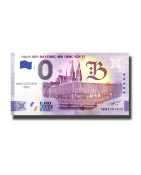 Anniversary 0 Euro Souvenir Banknote Haus Der Bayerischen Geschichte Germany XEND 2020-1