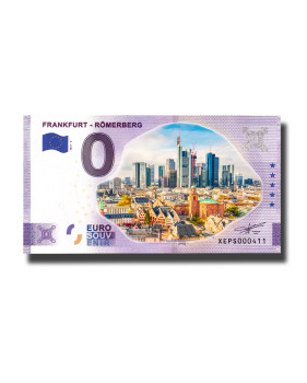 0 Euro Souvenir Banknote Frankfurt- Romerberg Germany XEPS 2021-2