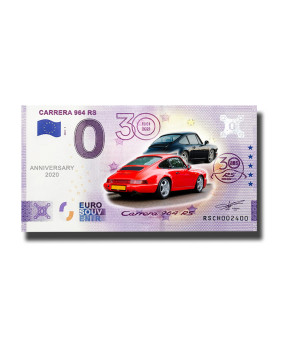Anniversary 0 Euro Souvenir Banknote Carrera 964 RS Switzerand RSCH 2021-1