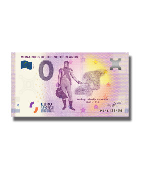 0 Euro Souvenir Banknote Monarchs of The Netherlands PEAS 2020-1