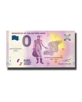 Anniversary Euro Souvenir Banknote Monarchs of The Netherlands PEAS 2020-1