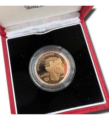 1983 Malta IYDP LM100 Gold Coin PROOF Gold International Year of the Disabled Persons